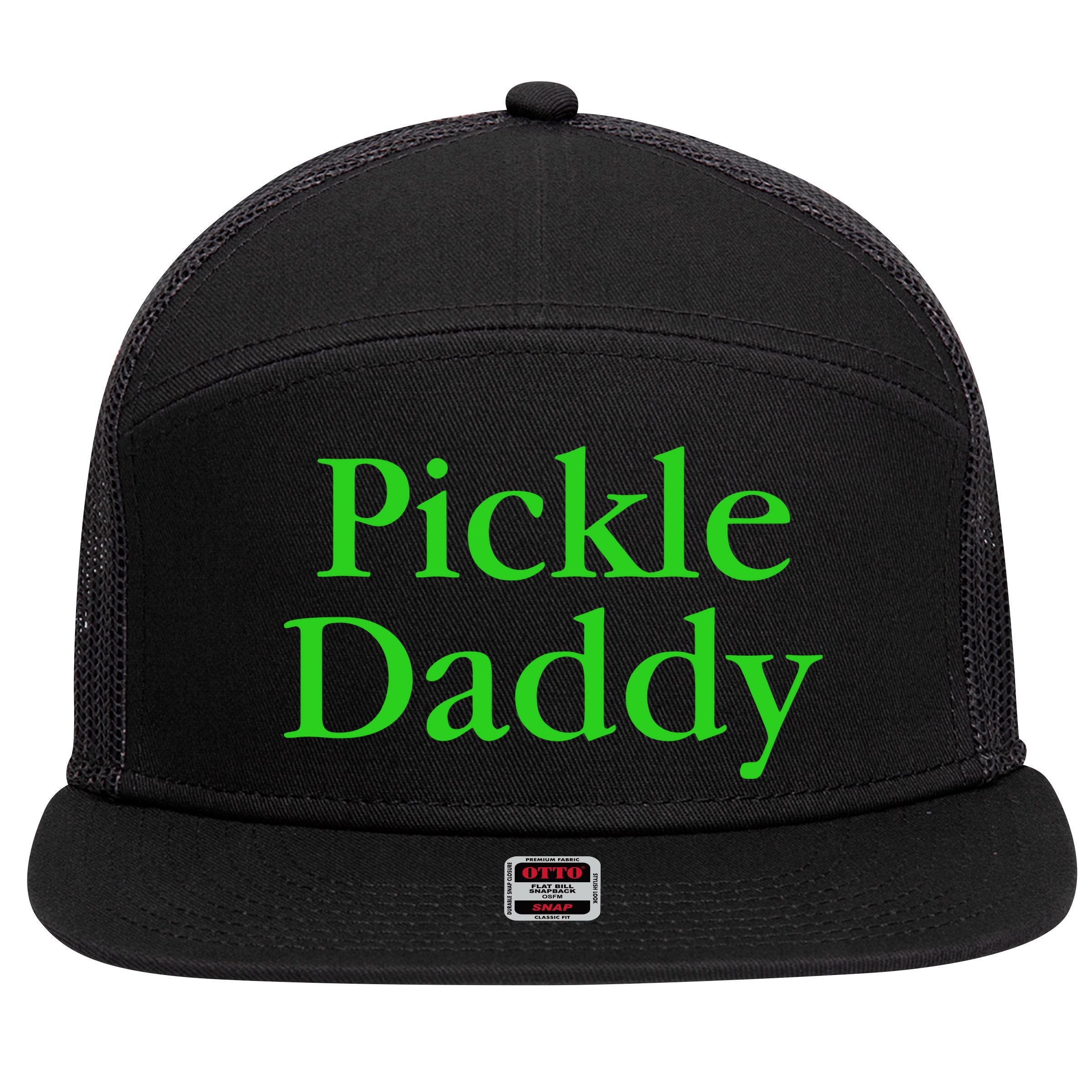 Pickle Daddy 7 Panel Mesh Trucker Snapback Hat