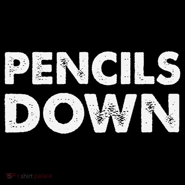 Pencils down Apron