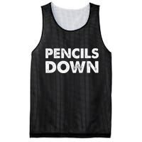 Pencils down Mesh Reversible Basketball Jersey Tank