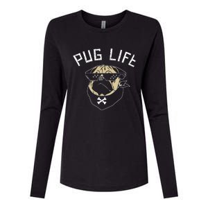 Pug Dog Pug Life Womens Cotton Relaxed Long Sleeve T-Shirt