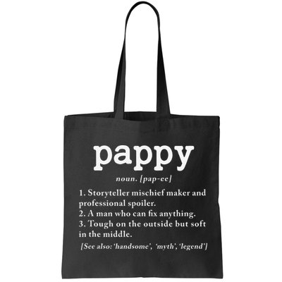Pappy Definition Papa Grandpa Fathers Day Present Bag