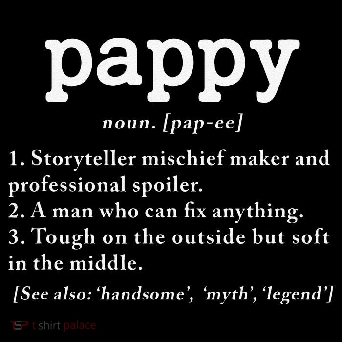Pappy Definition Papa Grandpa Fathers Day Present Premium T-Shirt