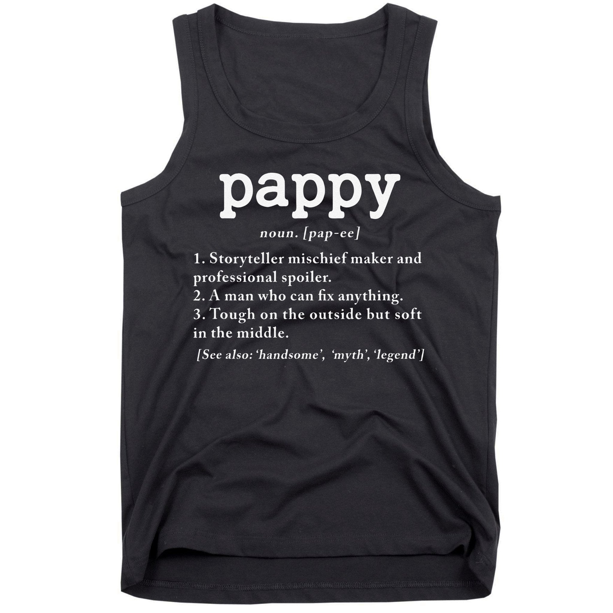 Pappy Definition Papa Grandpa Fathers Day Present Tank Top