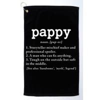 Pappy Definition Papa Grandpa Fathers Day Present Golf Towel