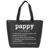 Pappy Definition Papa Grandpa Fathers Day Present Zip Tote Bag