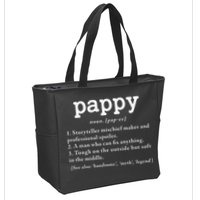 Pappy Definition Papa Grandpa Fathers Day Present Zip Tote Bag