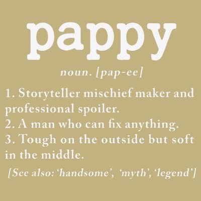 Pappy Definition Papa Grandpa Fathers Day Present T-Shirt