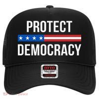 Protect Democracy High Crown Mesh Back Trucker Hat