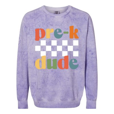 PreK Dude Colorblast Crewneck Sweatshirt