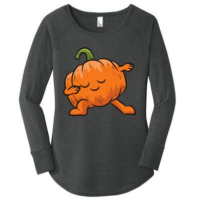 Pumpkin Dabbing Pumpkin Vegetable Pumpkins Women's Perfect Tri Tunic Long Sleeve Shirt