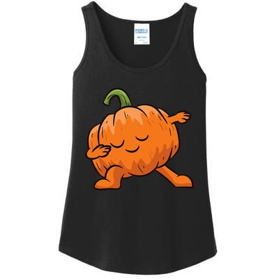 Pumpkin Dabbing Pumpkin Vegetable Pumpkins Ladies Essential Tank