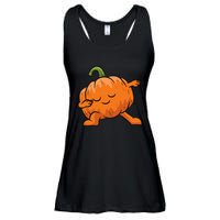 Pumpkin Dabbing Pumpkin Vegetable Pumpkins Ladies Essential Flowy Tank