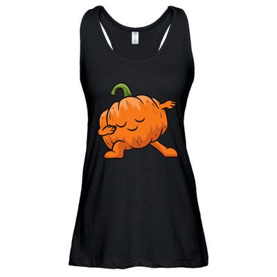 Pumpkin Dabbing Pumpkin Vegetable Pumpkins Ladies Essential Flowy Tank