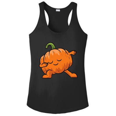 Pumpkin Dabbing Pumpkin Vegetable Pumpkins Ladies PosiCharge Competitor Racerback Tank