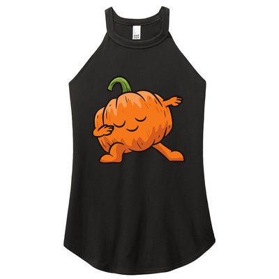 Pumpkin Dabbing Pumpkin Vegetable Pumpkins Women's Perfect Tri Rocker Tank