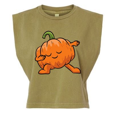 Pumpkin Dabbing Pumpkin Vegetable Pumpkins Garment-Dyed Women's Muscle Tee