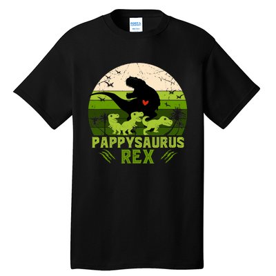 Pappy Dinosaur Pappysaurus 3 Three Xmas Christmas Tall T-Shirt