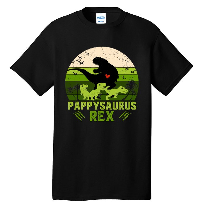 Pappy Dinosaur Pappysaurus 3 Three Xmas Christmas Tall T-Shirt