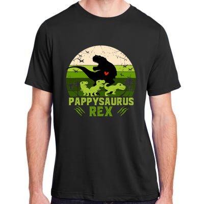 Pappy Dinosaur Pappysaurus 3 Three Xmas Christmas Adult ChromaSoft Performance T-Shirt