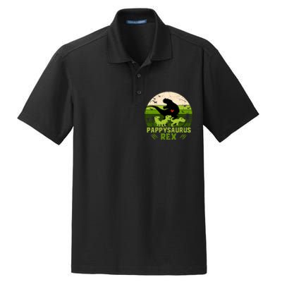 Pappy Dinosaur Pappysaurus 3 Three Xmas Christmas Dry Zone Grid Polo