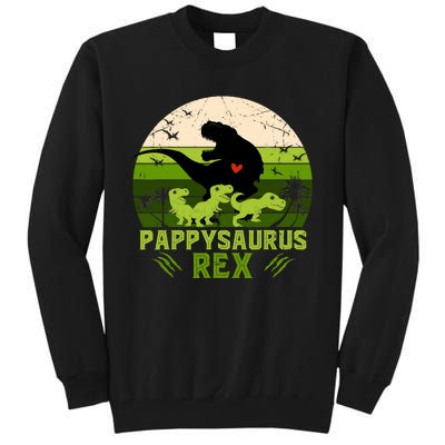 Pappy Dinosaur Pappysaurus 3 Three Xmas Christmas Tall Sweatshirt