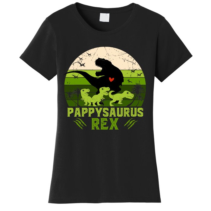 Pappy Dinosaur Pappysaurus 3 Three Xmas Christmas Women's T-Shirt