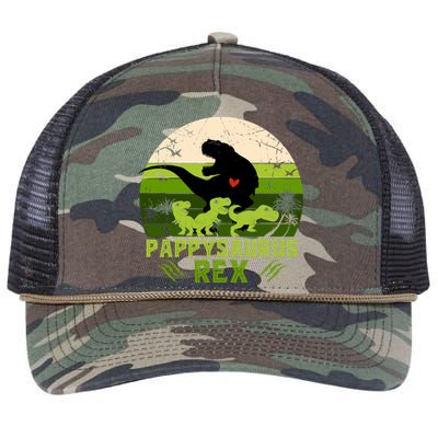 Pappy Dinosaur Pappysaurus 3 Three Xmas Christmas Retro Rope Trucker Hat Cap