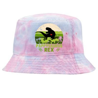 Pappy Dinosaur Pappysaurus 3 Three Xmas Christmas Tie-Dyed Bucket Hat