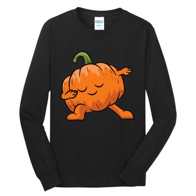 Pumpkin Dabbing Pumpkin Vegetable Pumpkins Tall Long Sleeve T-Shirt