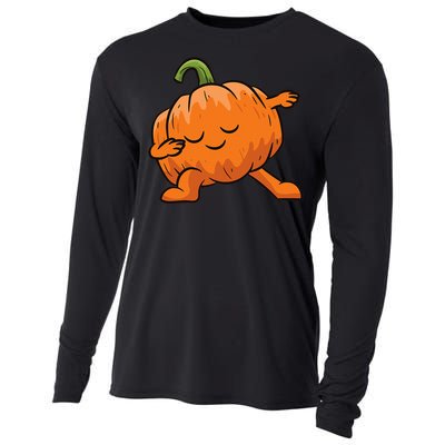 Pumpkin Dabbing Pumpkin Vegetable Pumpkins Cooling Performance Long Sleeve Crew