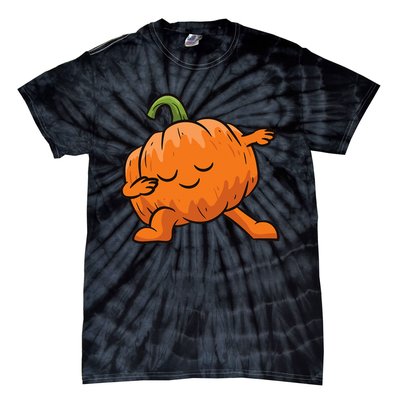 Pumpkin Dabbing Pumpkin Vegetable Pumpkins Tie-Dye T-Shirt