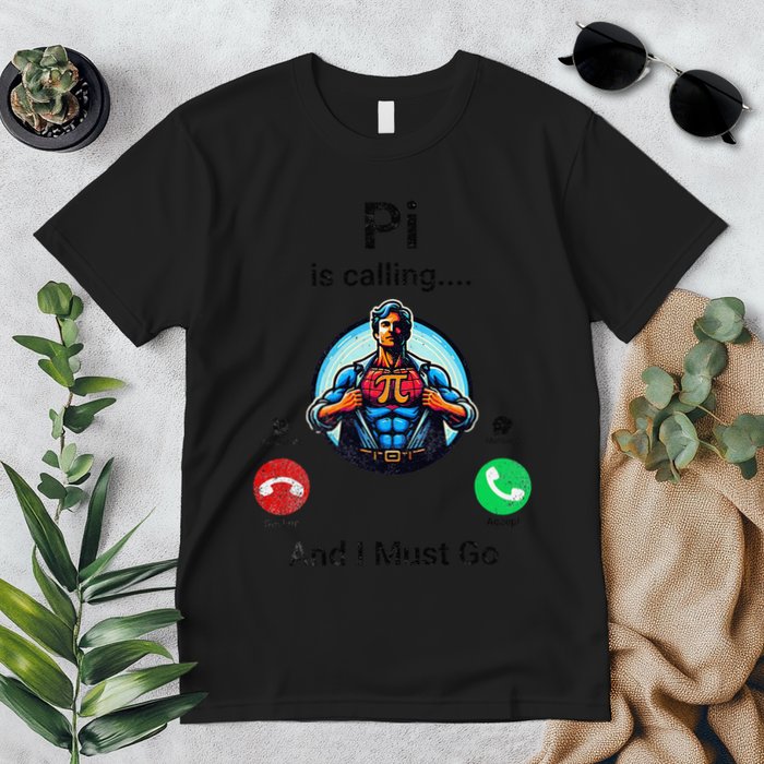 Pi Day Pi Is Calling And I Must Go .Png Premium T-Shirt