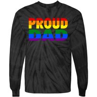 PROUD DAD Tie-Dye Long Sleeve Shirt