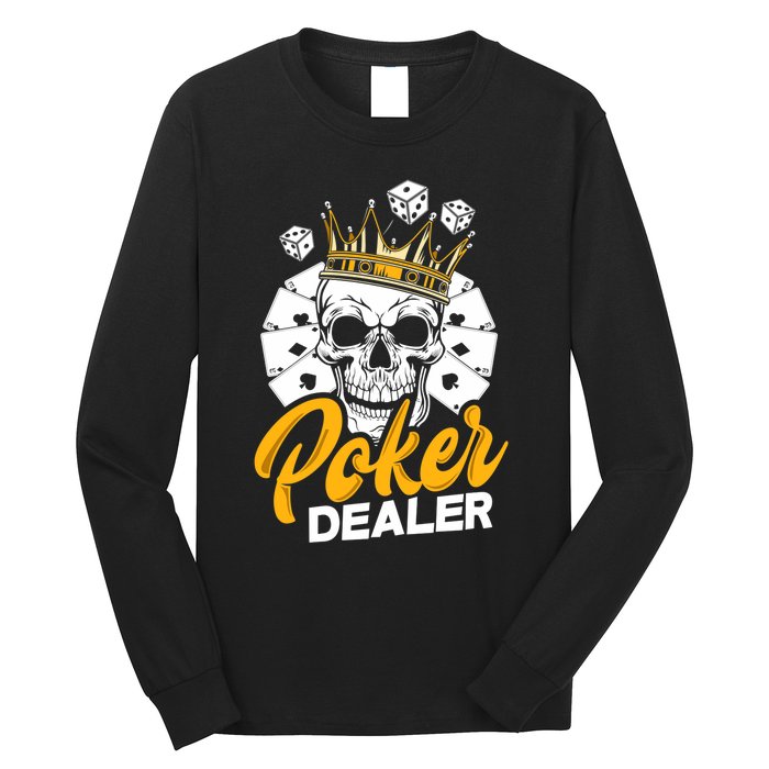 Poker Dealer Poker Player Funny Poker Premium Long Sleeve Shirt