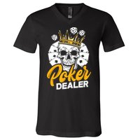 Poker Dealer Poker Player Funny Poker Premium V-Neck T-Shirt