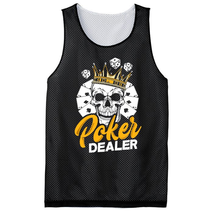 Poker Dealer Poker Player Funny Poker Premium Mesh Reversible Basketball Jersey Tank