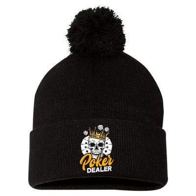 Poker Dealer Poker Player Funny Poker Premium Pom Pom 12in Knit Beanie