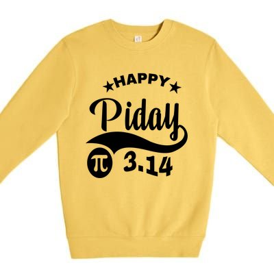 Pi Day Pirate Pi Symbol Graphic Art Math Lover Math Teacher Great Gift Premium Crewneck Sweatshirt