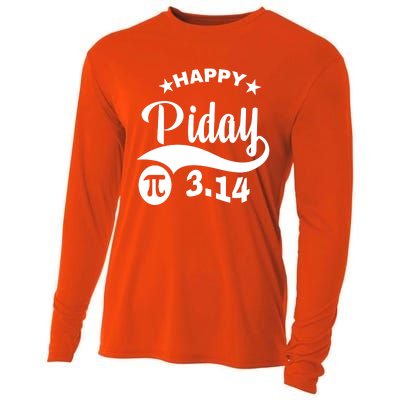 Pi Day Pirate Pi Symbol Graphic Art Math Lover Math Teacher Great Gift Cooling Performance Long Sleeve Crew