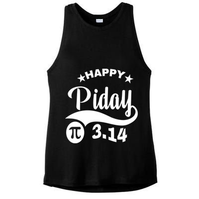 Pi Day Pirate Pi Symbol Graphic Art Math Lover Math Teacher Great Gift Ladies PosiCharge Tri-Blend Wicking Tank