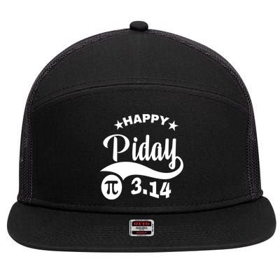 Pi Day Pirate Pi Symbol Graphic Art Math Lover Math Teacher Great Gift 7 Panel Mesh Trucker Snapback Hat
