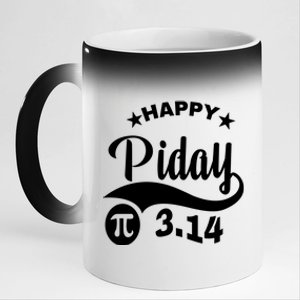 Pi Day Pirate Pi Symbol Graphic Art Math Lover Math Teacher Great Gift 11oz Black Color Changing Mug