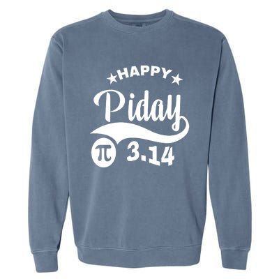 Pi Day Pirate Pi Symbol Graphic Art Math Lover Math Teacher Great Gift Garment-Dyed Sweatshirt