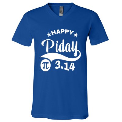 Pi Day Pirate Pi Symbol Graphic Art Math Lover Math Teacher Great Gift V-Neck T-Shirt