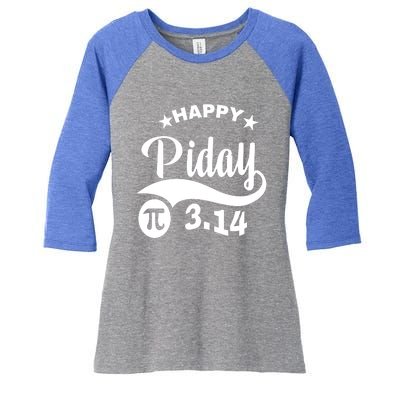 Pi Day Pirate Pi Symbol Graphic Art Math Lover Math Teacher Great Gift Women's Tri-Blend 3/4-Sleeve Raglan Shirt