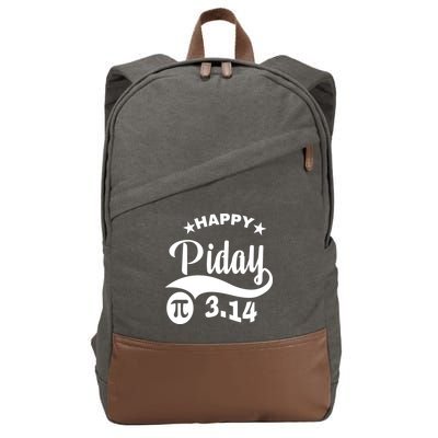 Pi Day Pirate Pi Symbol Graphic Art Math Lover Math Teacher Great Gift Cotton Canvas Backpack
