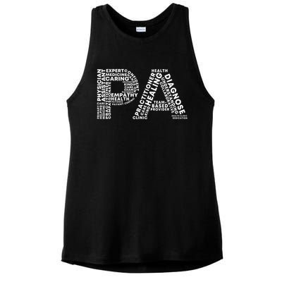 PA Design Physician Assistant Ladies PosiCharge Tri-Blend Wicking Tank