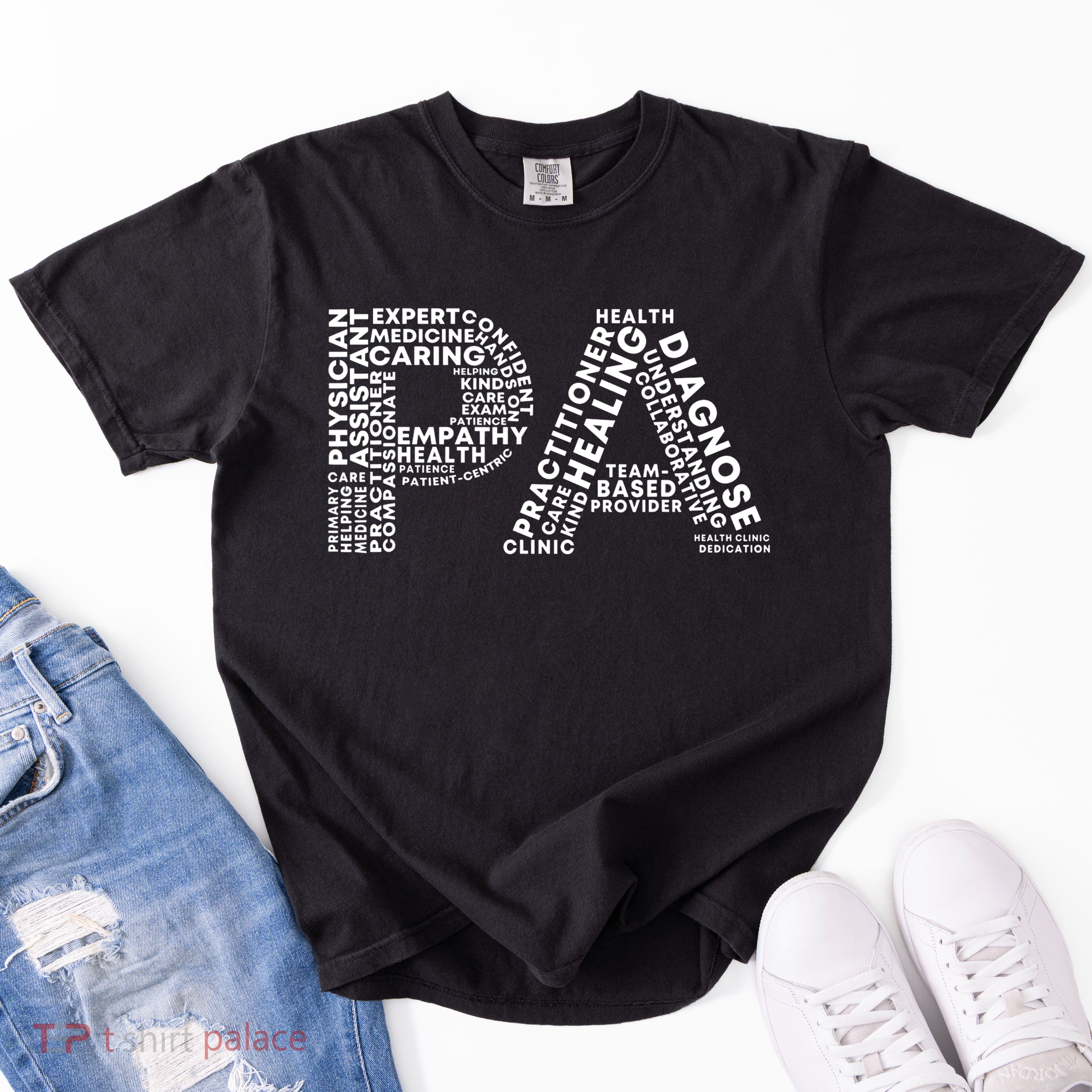 PA Design Physician Assistant Garment-Dyed Heavyweight T-Shirt