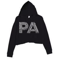 PA Design Physician Assistant Crop Fleece Hoodie