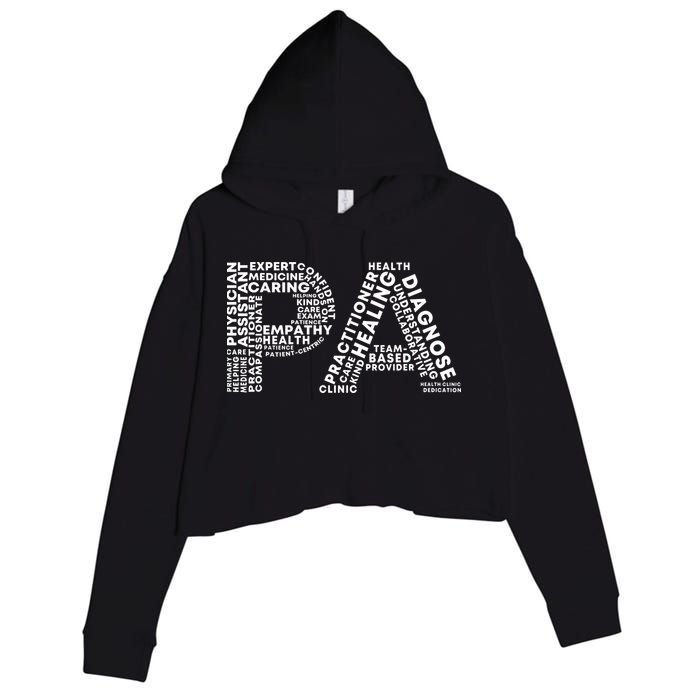 PA Design Physician Assistant Crop Fleece Hoodie